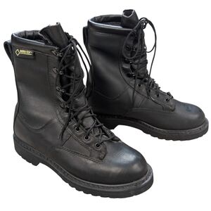 Rocky Men's Size 6 W Black Leather Like New Lace Up Work‎ Boots